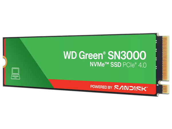 Unidad de Estado Sólido Western Digital Green SN3000 de 1TB, M.2 NVMe PCIe 4.0.