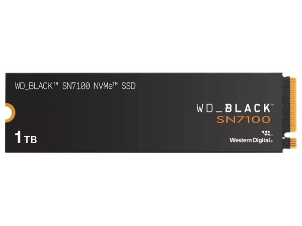 Unidad de Estado Sólido Western Digital Black SN7100 NVMe 1TB, M.2, PCIe 4.0, Escritura 6900 MB/s, Lectura 250 MB/s.