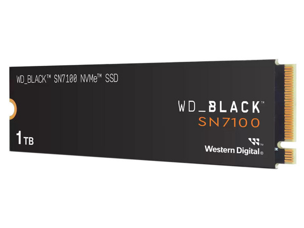 Unidad de Estado Sólido Western Digital Black SN7100 NVMe 1TB, M.2, PCIe 4.0, Escritura 6900 MB/s, Lectura 250 MB/s.