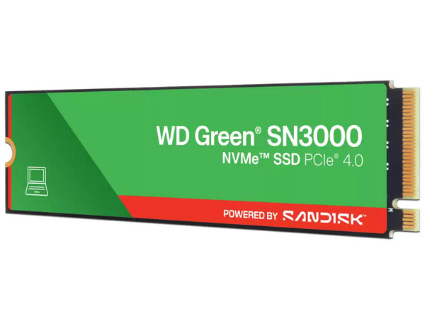 Unidad de Estado Sólido Western Digital Green SN3000 de 1TB, M.2 NVMe PCIe 4.0.