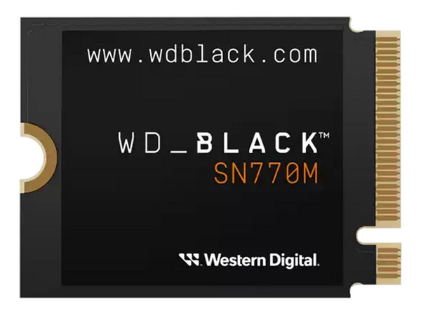 Unidad de Estado Sólido Interna WD Black SN770M 2 TB, M.2 2230, NVMe PCIe Gen4 x4, Lectura 5150 MB/s, Escritura 4850 MB/s, TBW 1200.
