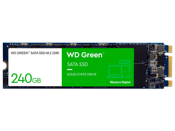Unidad de Estado Sólido Western Digital Green 2280 de 240GB, M.2 SATA III (6Gb/s).