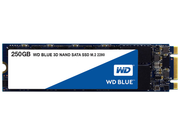 Unidad de Estado Sólido Western Digital Blue de 250GB, M.2 SATA.