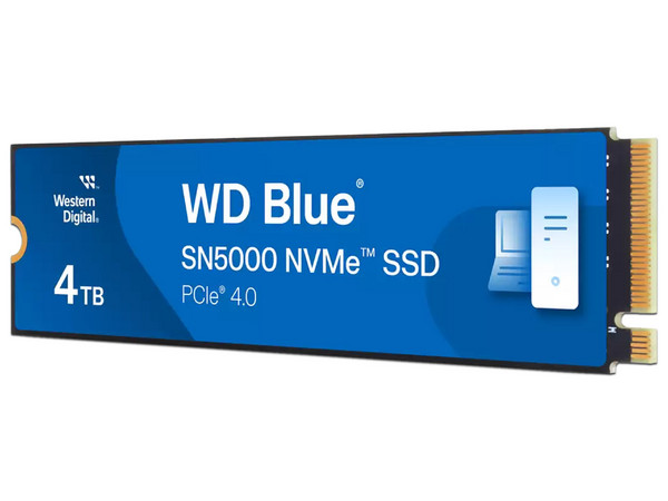 Disco de Estado Sólido Interno WD Blue SN5000, 4 TB, M.2 NVMe, PCIe Gen4 x4.