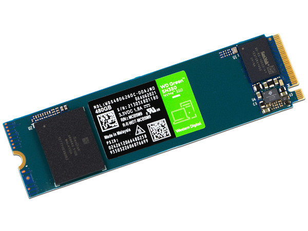 Unidad de Estado Sólido Western Digital Green SN350 de 480GB, M.2 NVMe PCIe 3.0.