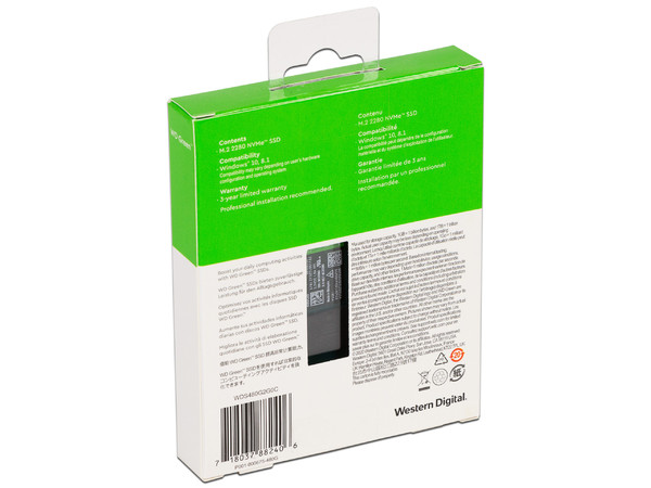 Unidad de Estado Sólido Western Digital Green SN350 de 480GB, M.2 NVMe PCIe 3.0.