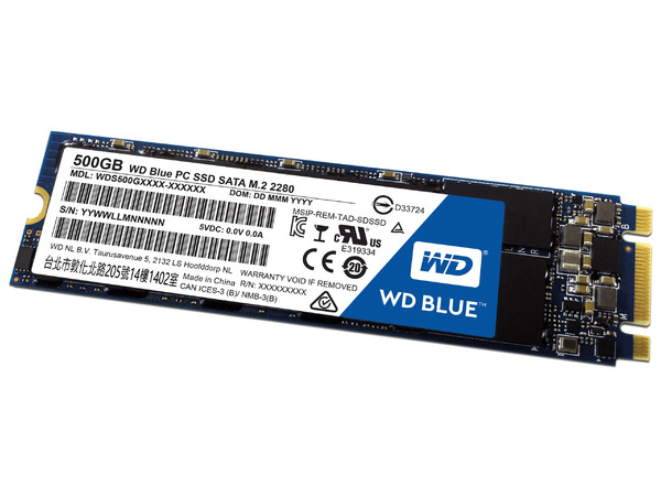 Unidad de Estado Sólido Western Digital WDS500G1B0B de 500 GB, M.2.