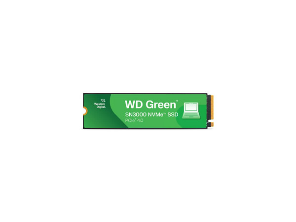 Unidad de Estado Solido Western Digital Green SN3000 de 500GB NVMe, M.2, PCI Express 4.0.