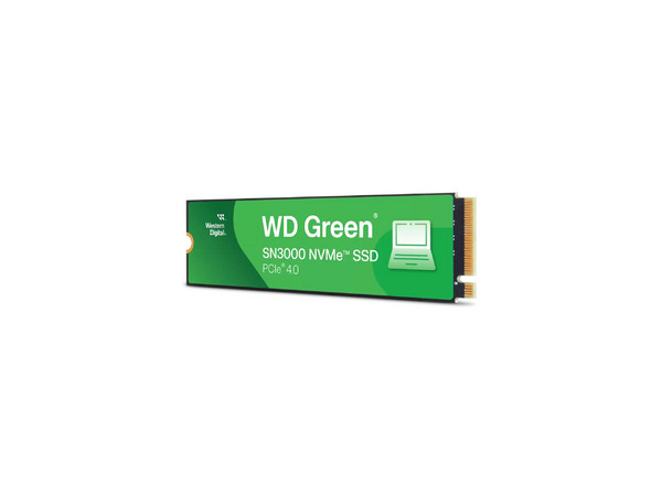Unidad de Estado Solido Western Digital Green SN3000 de 500GB NVMe, M.2, PCI Express 4.0.