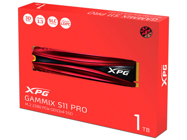 Unidad de Estado Sólido XPG GAMMIX S11 Pro de 1TB, M.2 NVMe PCIe 3.0.