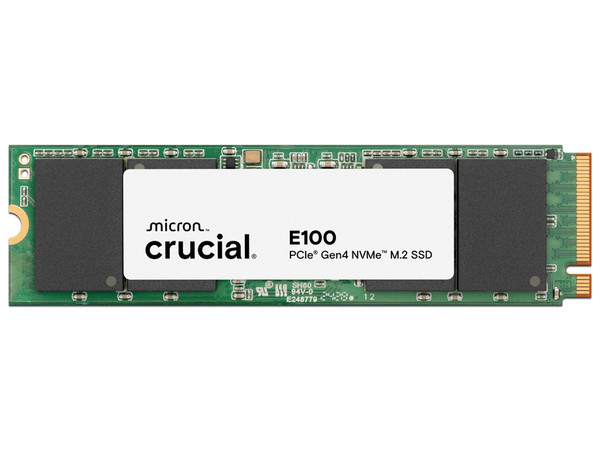 Unidad de Estado Sólido Crucial E100 de 2TB, M.2 NVMe PCIe 4.0.