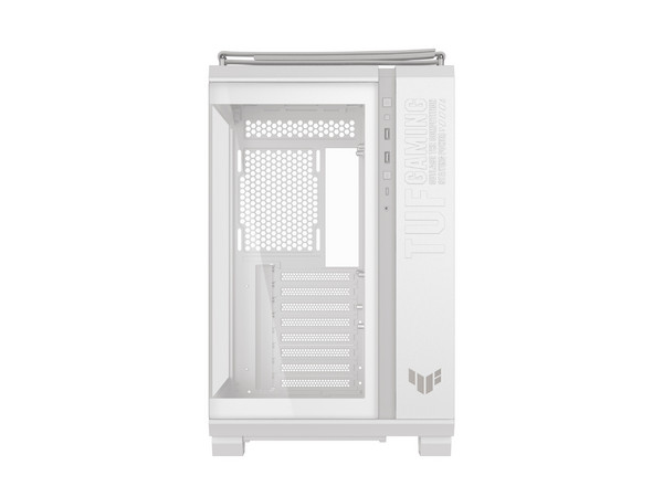 Gabinete ASUS TUF Gaming Case GT 502 Horizon, Mid Tower, ATX, Panel de Cristal Templado, No Incluye Fuente de Poder. Color Blanco.