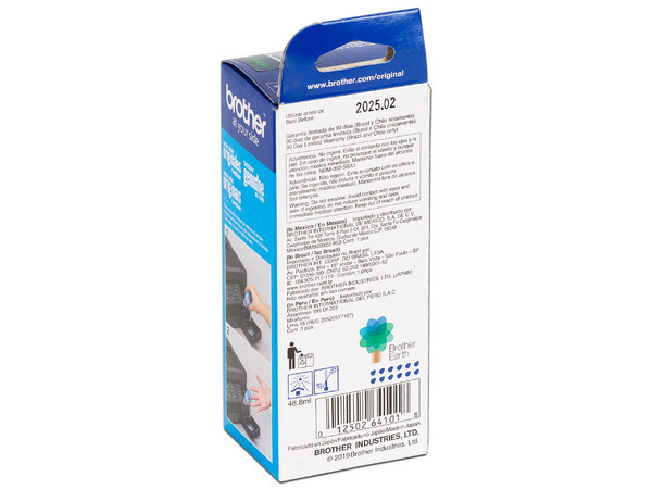 Botella de Tinta Brother, color Cian, Modelo: BT5001C, Alto Rendimiento.