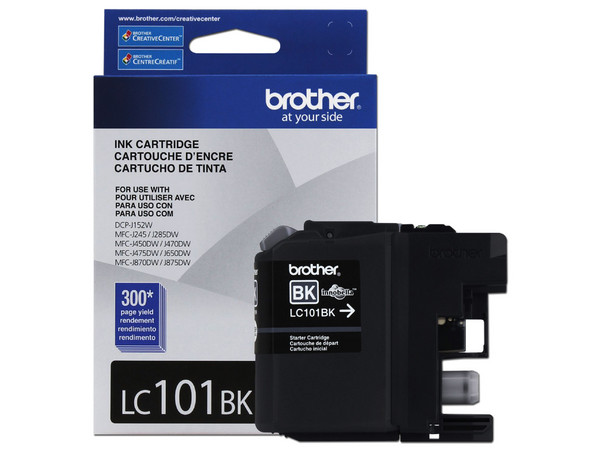 Cartucho de Tinta Brother Negro, Modelo: LC101BK.