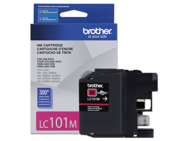 Cartucho de Tinta Brother Magenta, Modelo: LC101M.