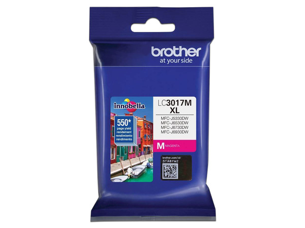 Cartucho de Tinta Brother, color Magenta, Modelo: LC3017M, 550 páginas.