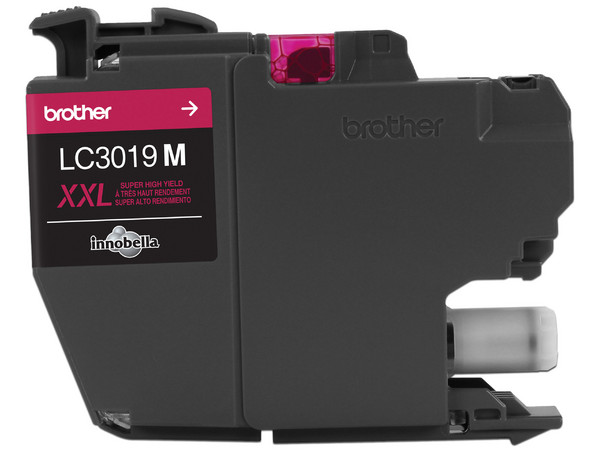 Tinta Brother LC-3019M Magenta, rendimiento de 1500 páginas, compatible con impresoras MFC-J5330DW, MFC-J6530DW, y MFC-J6930DW.
