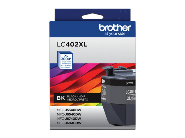 Cartucho de Tinta Brother LC402XL, Color Negro.