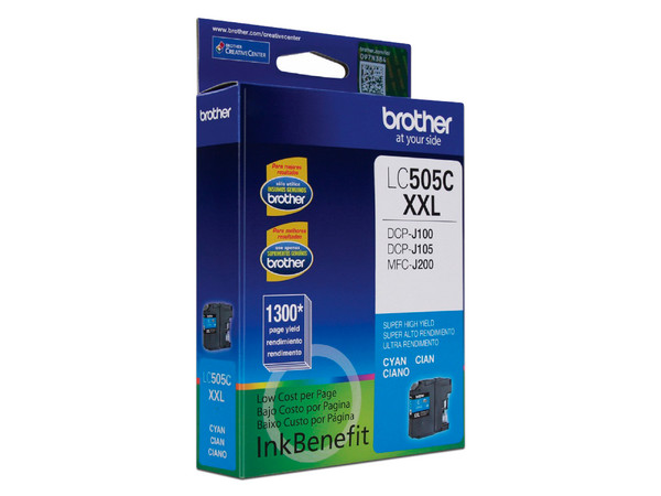 Cartucho de Tinta Brother LC505C, color cian.