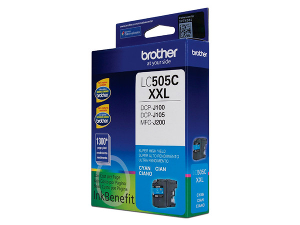 Cartucho de Tinta Brother LC505C, color cian.