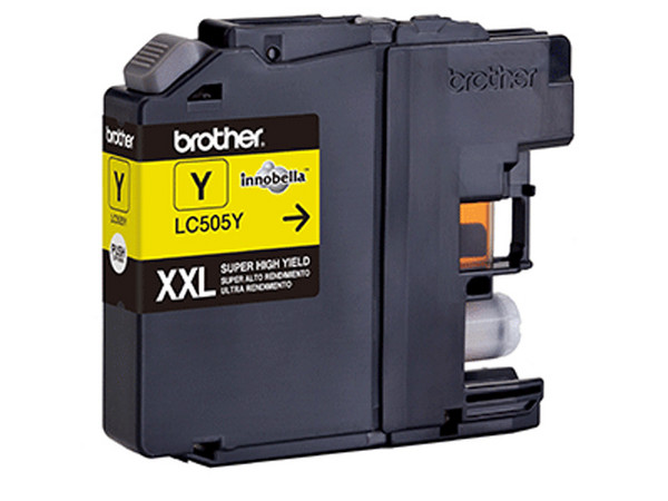 Cartucho de Tinta Brother LC505Y, color Amarillo.