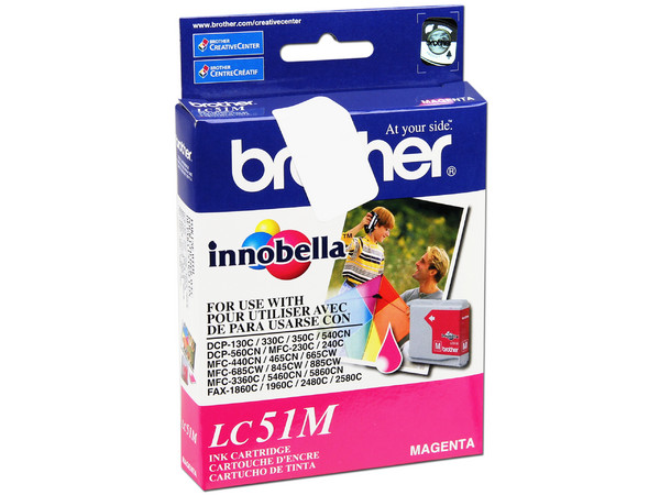 Cartucho de Tinta Brother Magenta Modelo LC51M