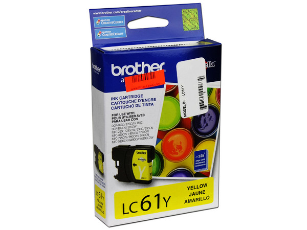 Cartucho de Tinta Brother Amarillo Modelo: LC61Y