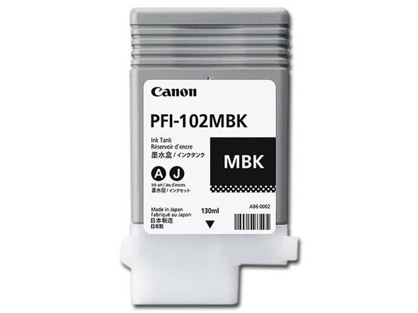 Cartucho de Tinta Canon Negro Mate Modelo: PFI-102MBK.