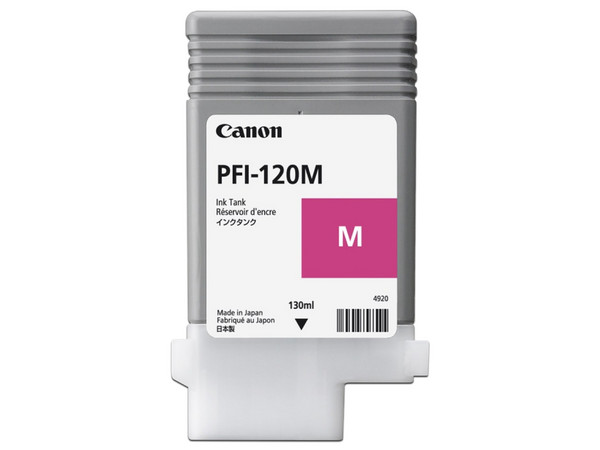 Tanque de tinta Canon PFI-120, Magenta, 130ml, Modelo: 2887C001AA.