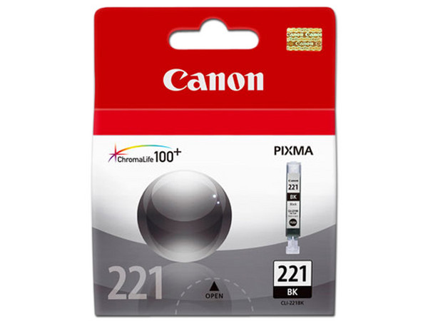 Cartucho de tinta Canon, Negro, Modelo: CLI-221BK.