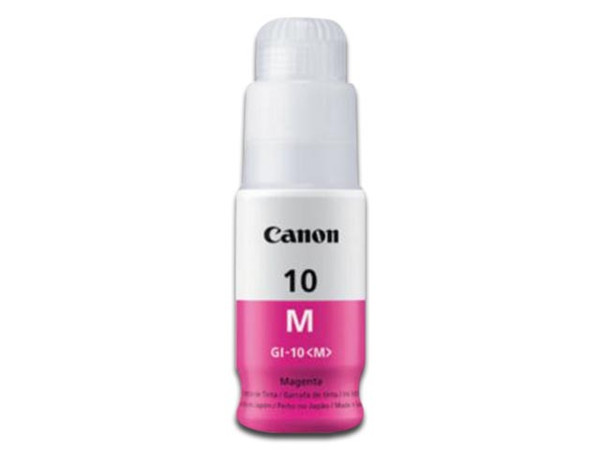 Botella de tinta Canon GI-10M, Magenta, Modelo: 3392C001AA.