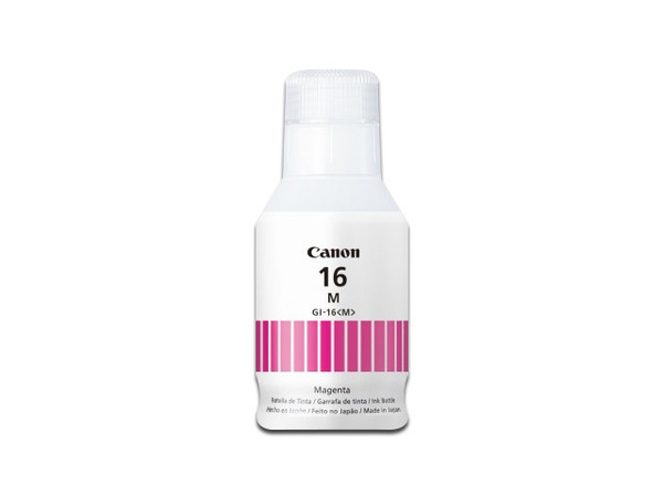 Botella de tinta Canon GI-16 PGBK de 132 ml, compatible con GX5010, GX6010, GX7010. Color Magenta.