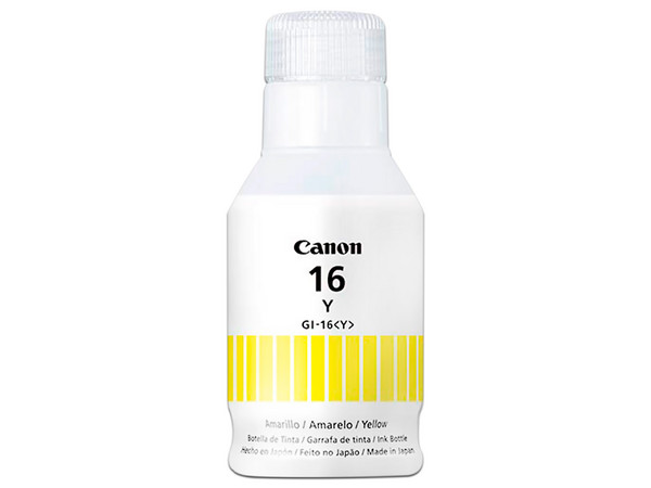 Tanque de Tinta CANON GI-16 Y. Color Amarillo. (4420C001AA)
