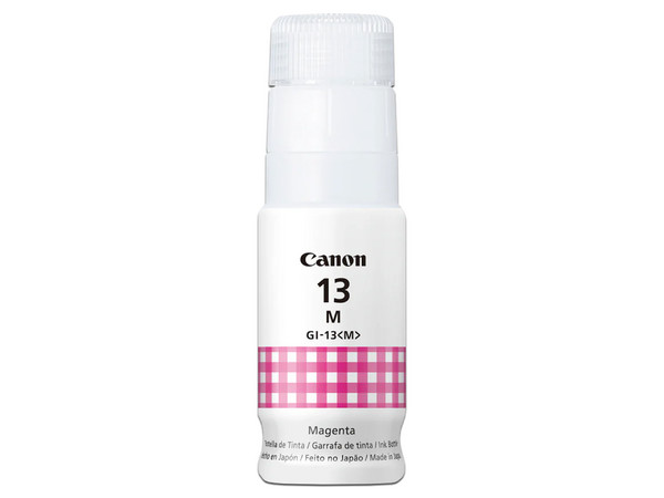 Botella de Tinta Canon GI-13 Color Magenta, Modelo: 4669C001.