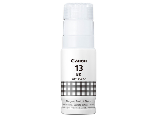 Botella de Tinta Canon GI-13, 70 ml. Color Negro.