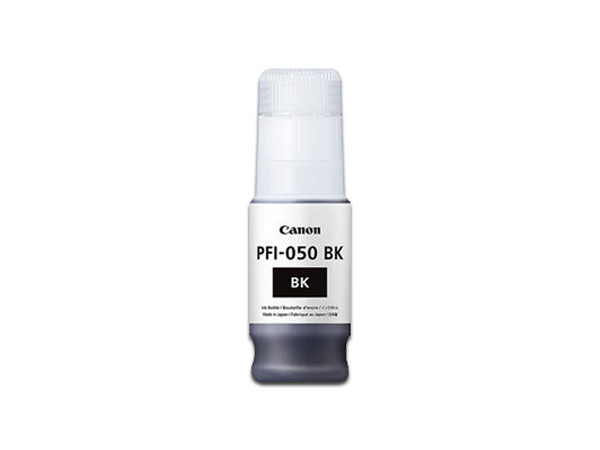 Botella de Tinta Canon PFI-050, Color Negro, 70ml, Modelo: 5698C001AA.