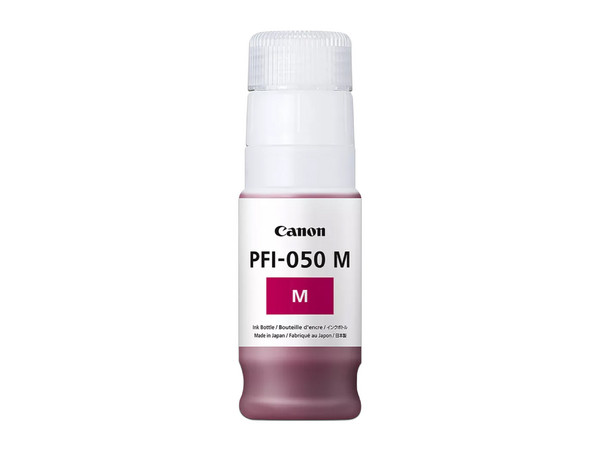 Botella de Tinta Magenta a Base de Pigmentos Canon PFI-050 M, 70ml, Modelo: 5700C001AA.