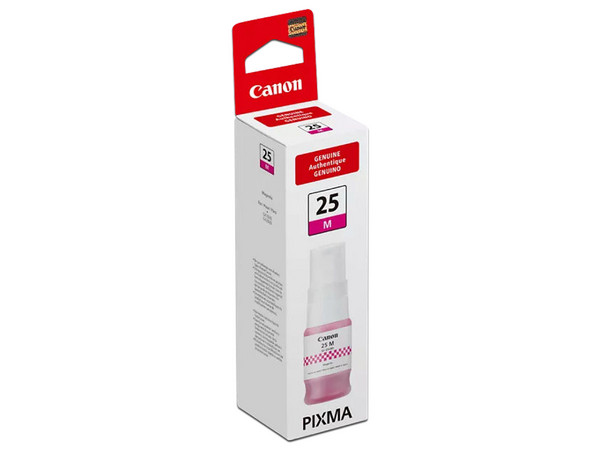 Botella de Tinta Canon GI-25 M. Color Magenta. Modelo: 6315C001AA.