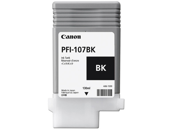 Cartucho de Tinta Canon Negro, 130ml, Modelo: PFI-107BK.