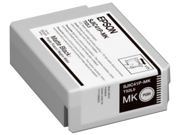 Cartucho de tinta Epson ColorWorks C4000,  Modelo: C13T52L520,  Color Negro Mate.