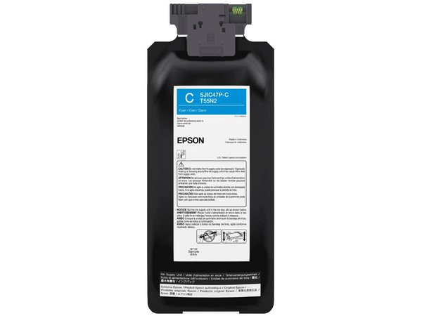 Cartucho de tinta Epson SJIC47P, Compatible con ColorWorks C8000, Color Cyan.