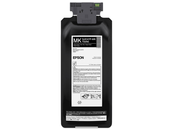 Cartucho Epson SJIC47P, Tinta Negro Matte, Compatible con TM-C8000.