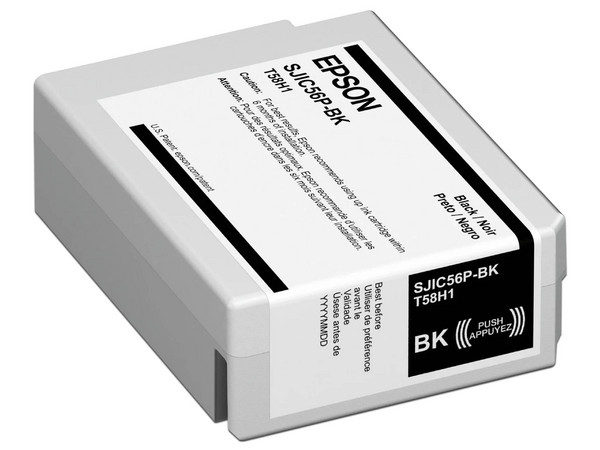 Cartucho de Tinta Epson SJIC56P. Color Negro. Modelo: C13T58H120.