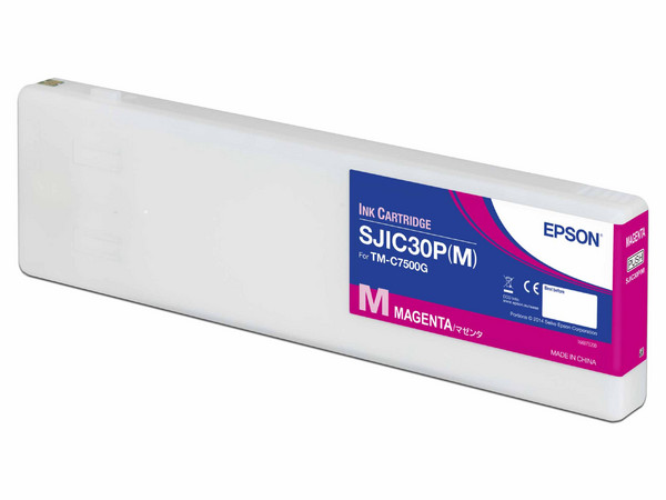 Cartucho de Tinta Epson SJIC30P, Magenta Gloss, Modelo: C33S020637.
