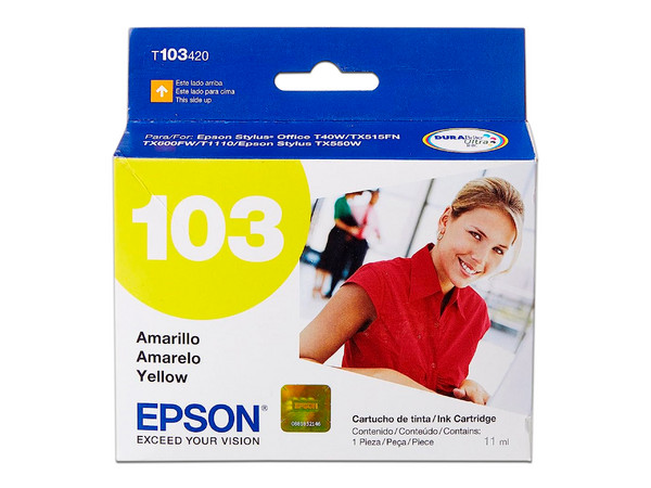 Cartucho EPSON Amarillo 103, Modelo: T103420-AL.