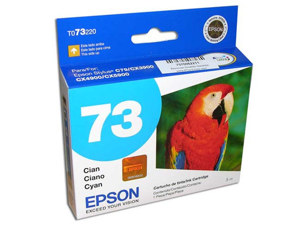 Cartucho de Tinta Epson 73 Cian, Modelo: T073220-AL