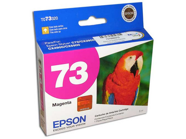 Cartucho de Tinta Epson 73 Magenta, Modelo: T073320-AL