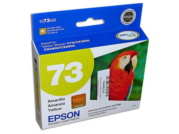 Cartucho de Tinta Epson 73 Amarillo, Modelo: T073420-AL