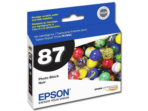 Cartucho de Tinta EPSON Negro 87, Modelo: T087120.