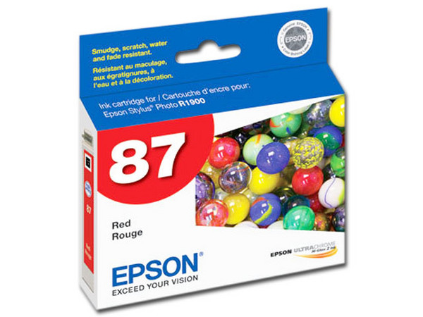 Cartucho de Tinta EPSON Rojo 87, Modelo: T087720